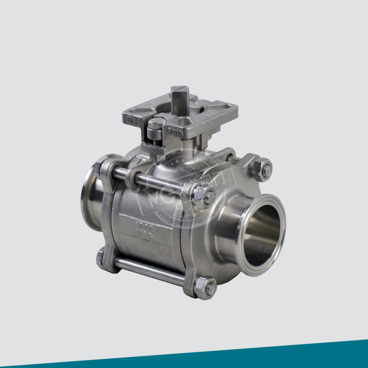 三（sān）片式卡箍球閥(高平台)